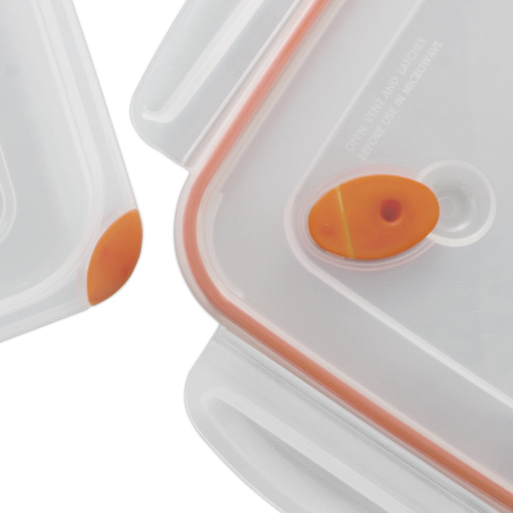 5.8 Cup Rectangle Plastic Food Storage Container, 6-Pack N178