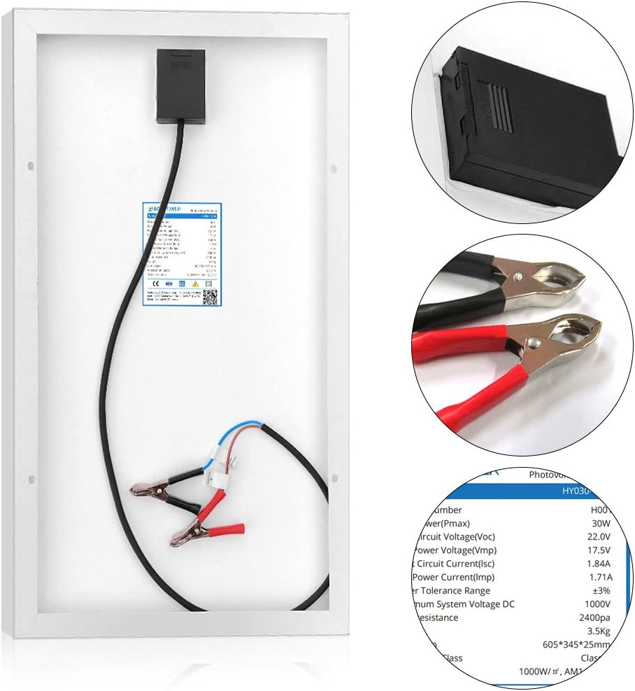 12V 30W 5A Mono Solar Panel with Charge Controller U17656