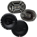 Polk 6x9 450W 3 Way Marine Speakers + Rockford Fosgate 6.5 90W Car Speakers M8566