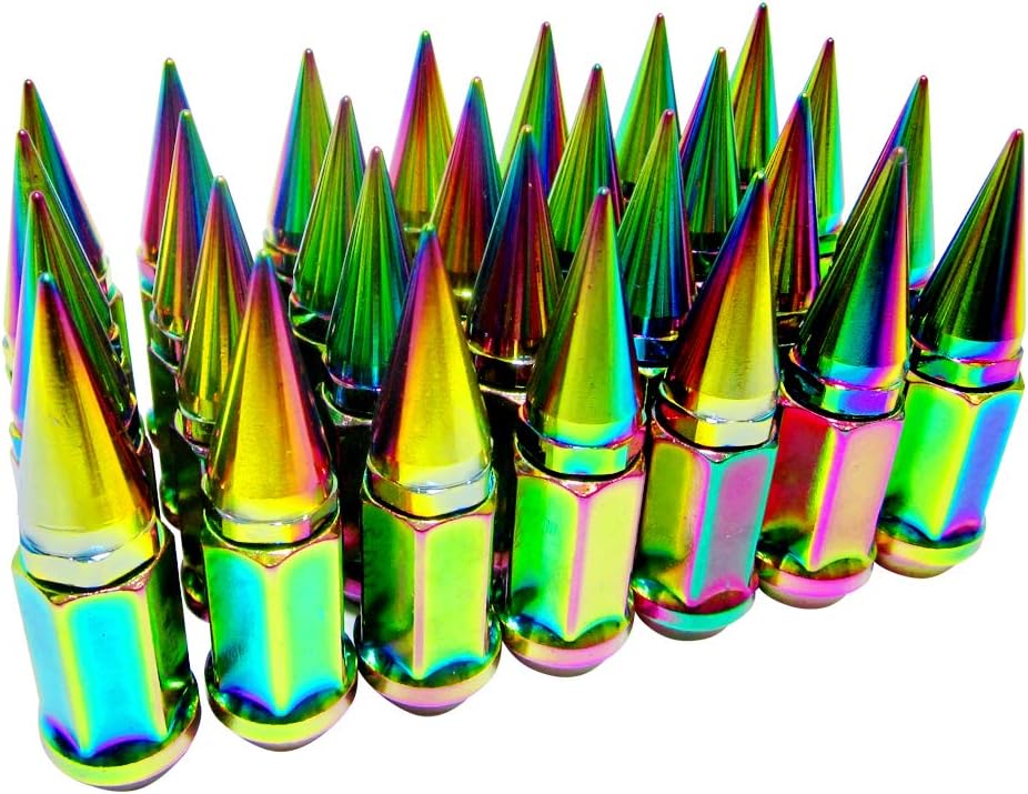 32 pc Extended Spike Lug Nut M12x1.25 Conical Seat Hex 3/4 M554165