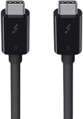 Black USB-C to USB-C Thunderbolt 3 Cable, 2.6ft Y4986