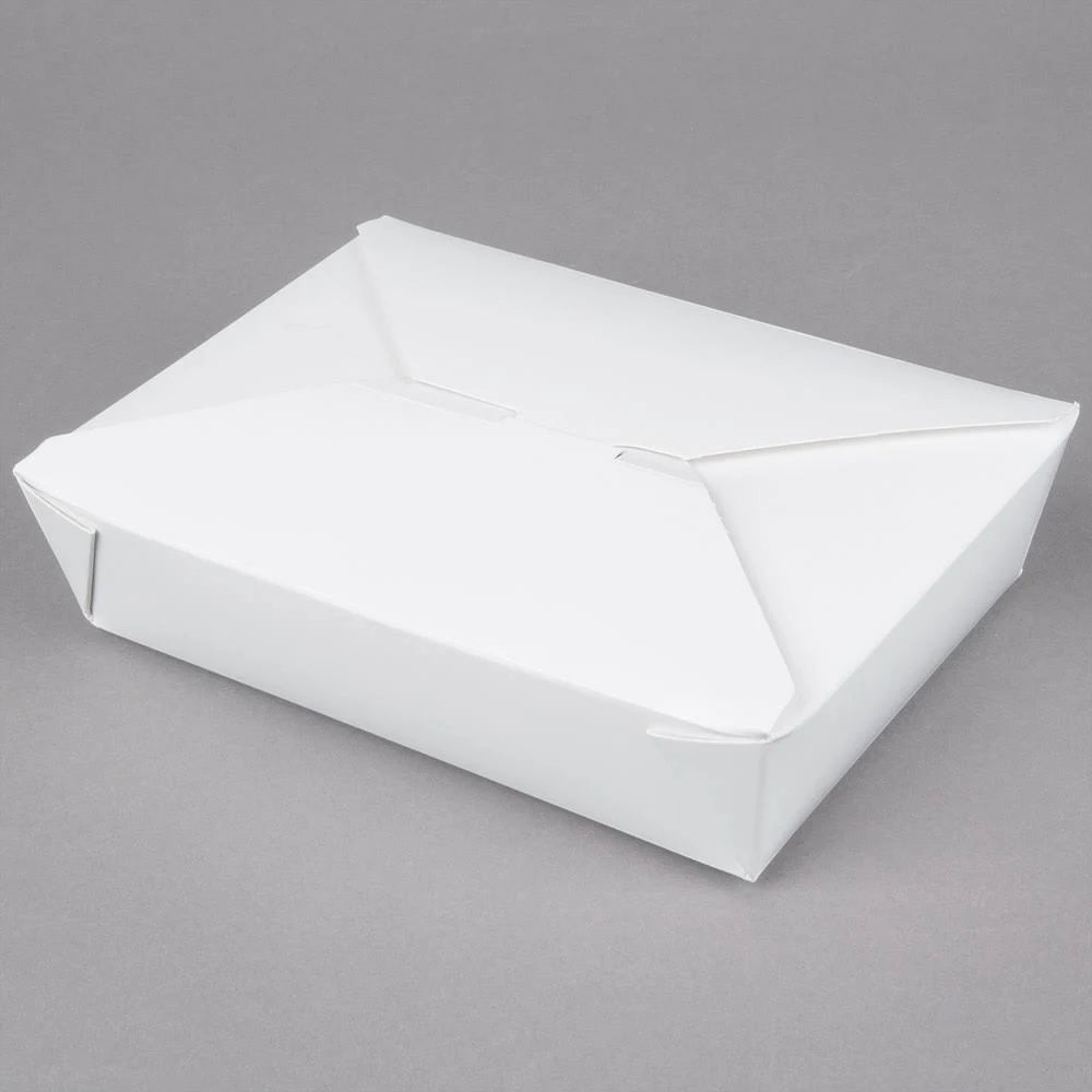 White Microwavable Paper Take-Out Container W1443