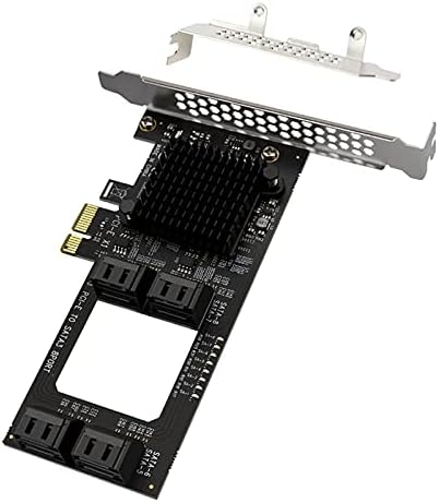 8 Port PCI-E X1 to SATA 3.0 Expansion Card 6GB Adapter Controller Pack of 2 S899