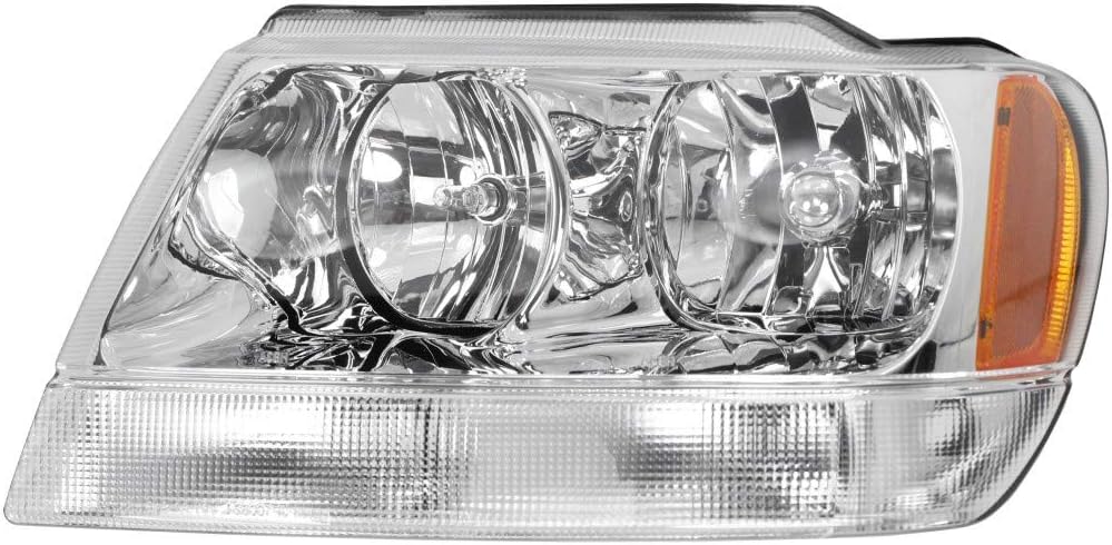 Headlight Assembly for Jeep Grand Cherokee 1999-2004 Pair Driver and Passenger Side D779