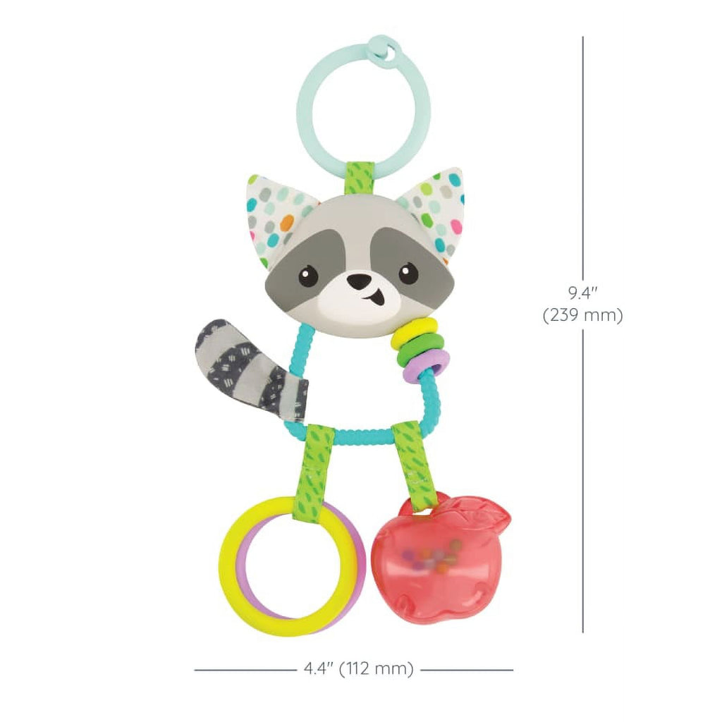 Multicolor Raccoon Rattle P7043