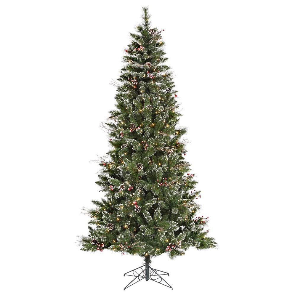 6 ft. x 36 in. Christmas Tree with Warm White LED Lights W8066