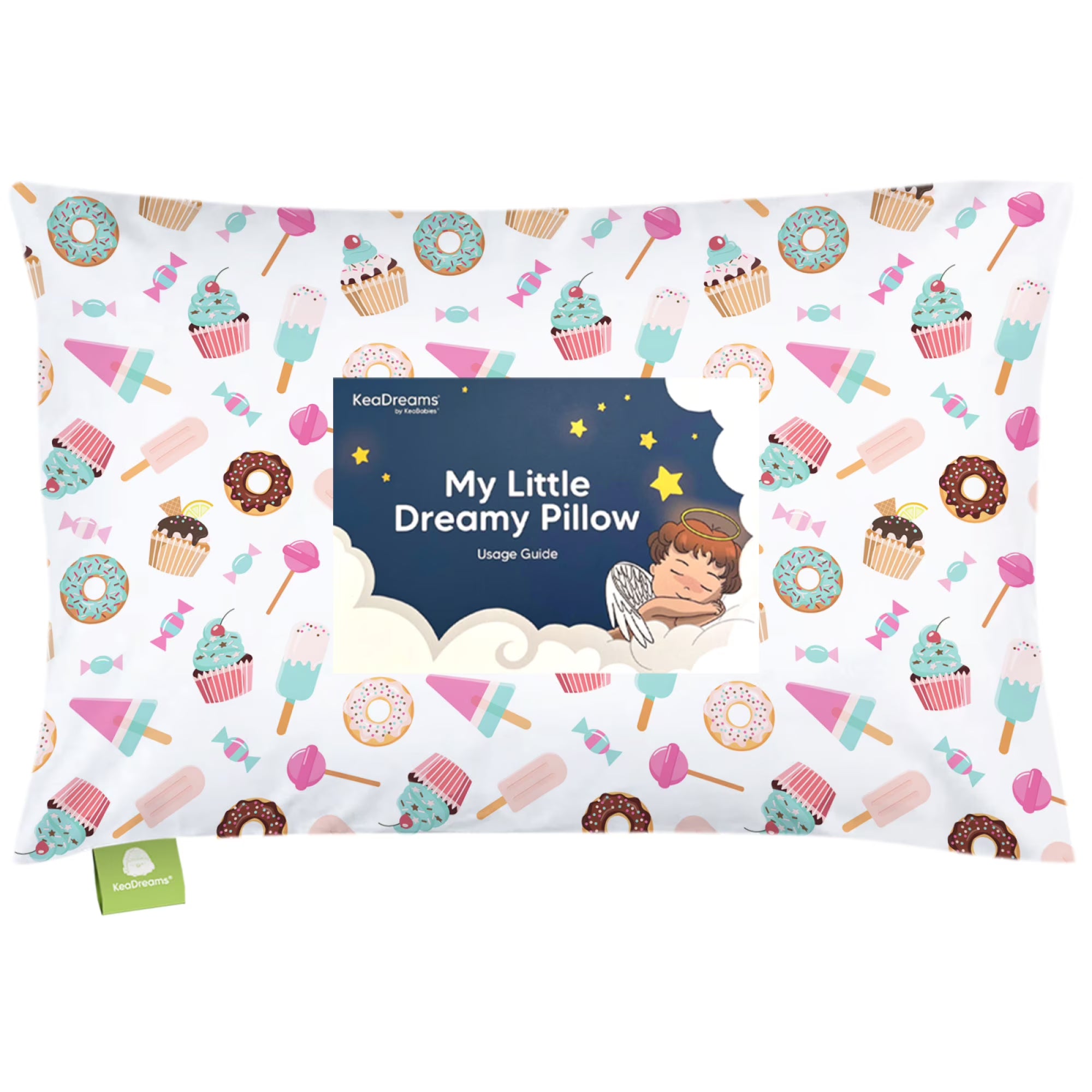Toddler Pillow with Pillowcase, 13X18 Kids Travel Pillows Q6545