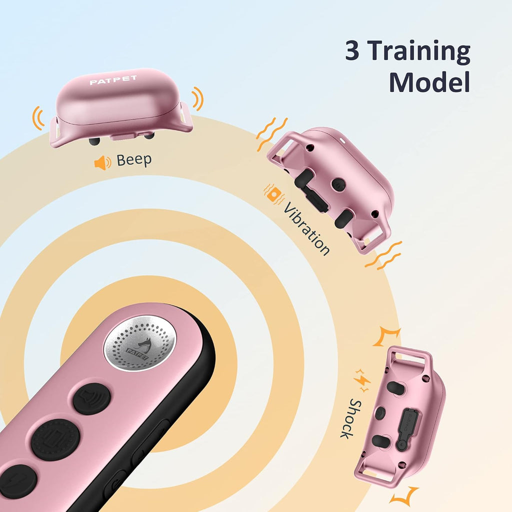 Rechargeable Waterproof Dog Training Collar with Remote, Pack of 2 F11763