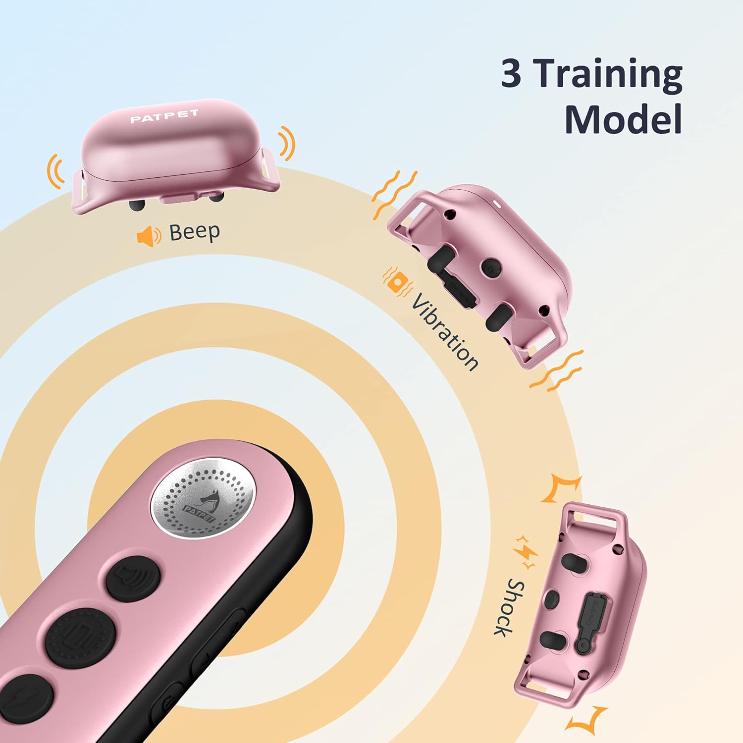 Rechargeable Waterproof Dog Training Collar with Remote, Pack of 2 F11763