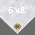 White 10 oz Canvas Tarps 6' x 8' V9916