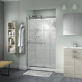 Frameless Sliding Shower Door in Chrome U91300