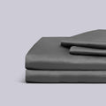 Gray 4 Piece Sateen Sheet Set Q44572