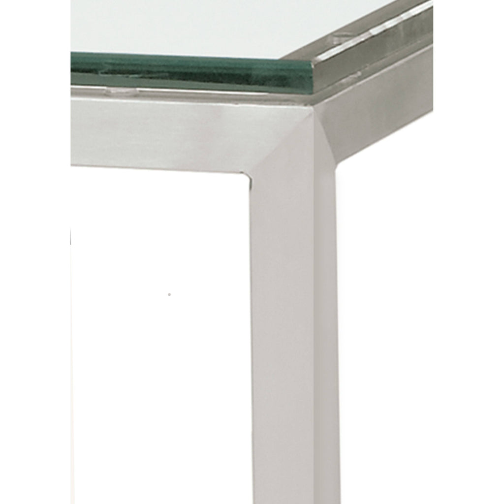 Walnut Bar Table with White Base V8347