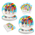 40pck Rainbow High Dolls Party Supplies with 20 Plates and 20 Napkins L83228