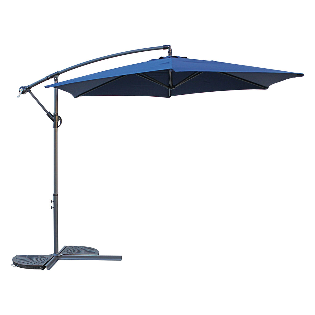 Navy 10 Foot Cantilever Crank Umbrella I197058