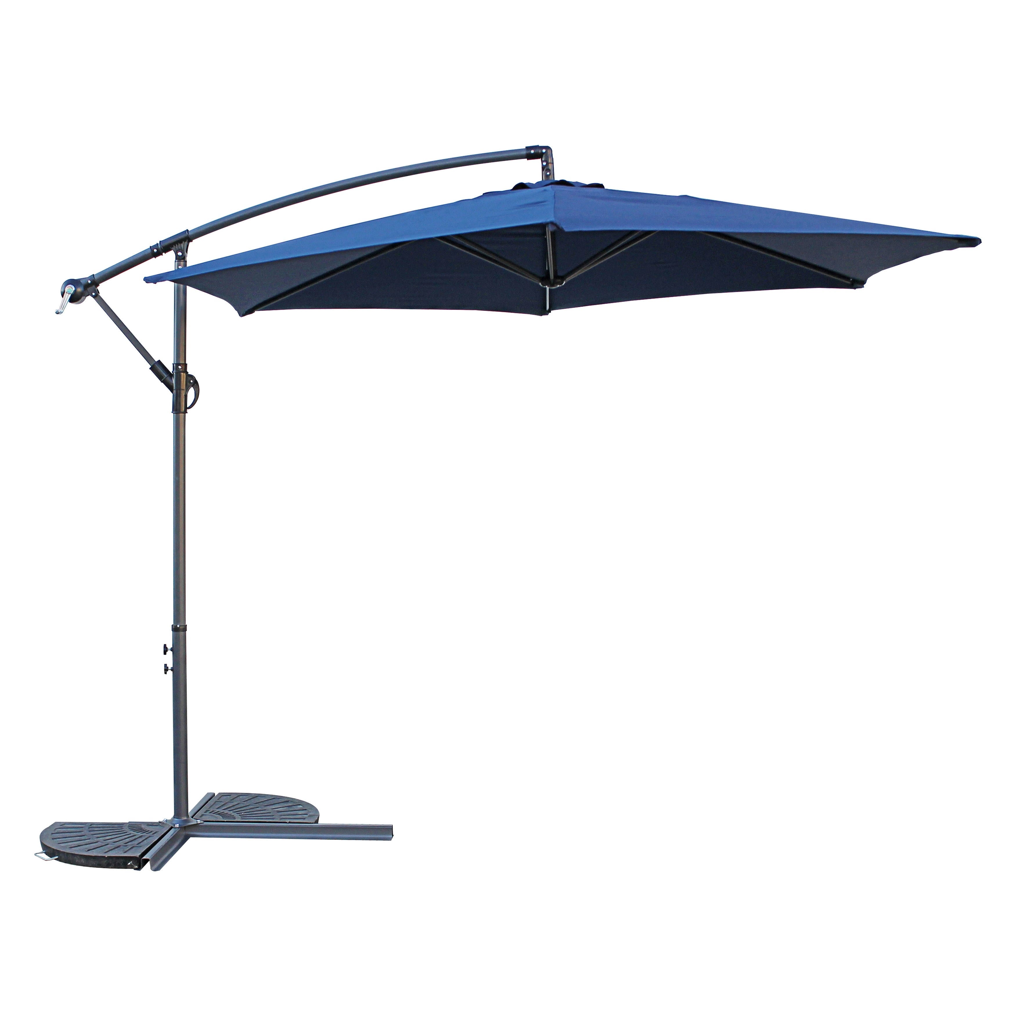 Navy 10 Foot Cantilever Crank Umbrella I197058