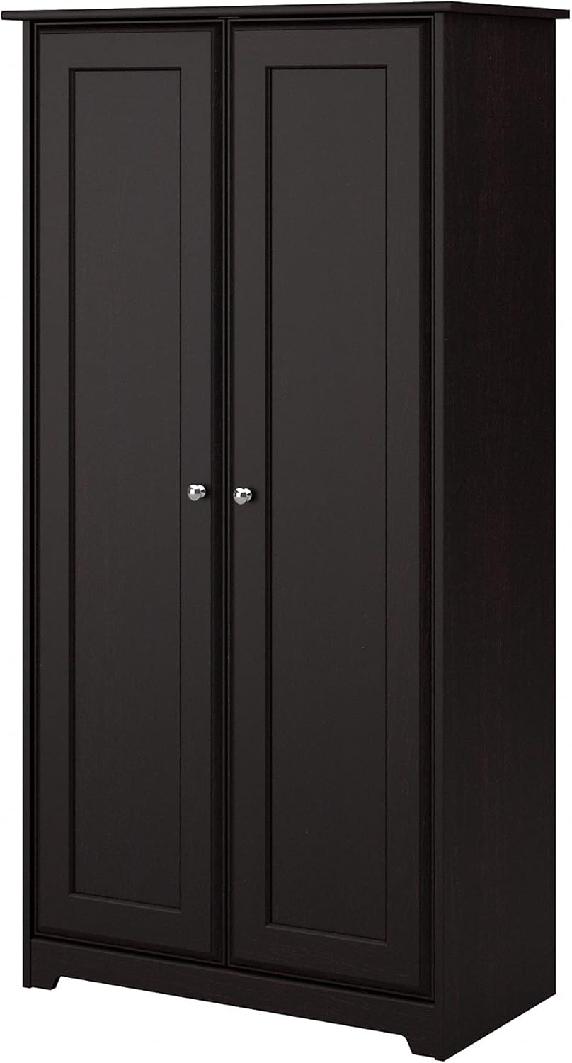 Espresso Oak Small Storage Cabinet with Doors P898