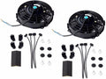 2x 7" inch 12V Electric Radiator Cooling Fan Mount Kit Pack of 2 O5588