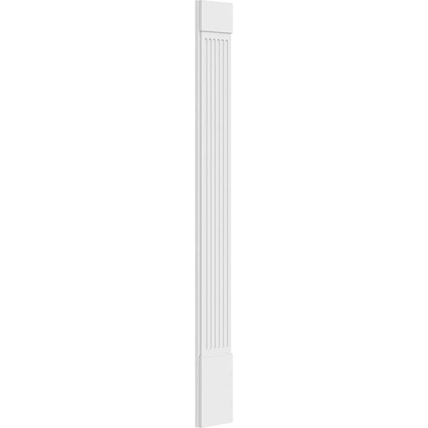 Fluted PVC Pilaster with Capital and Base (Pair) N212