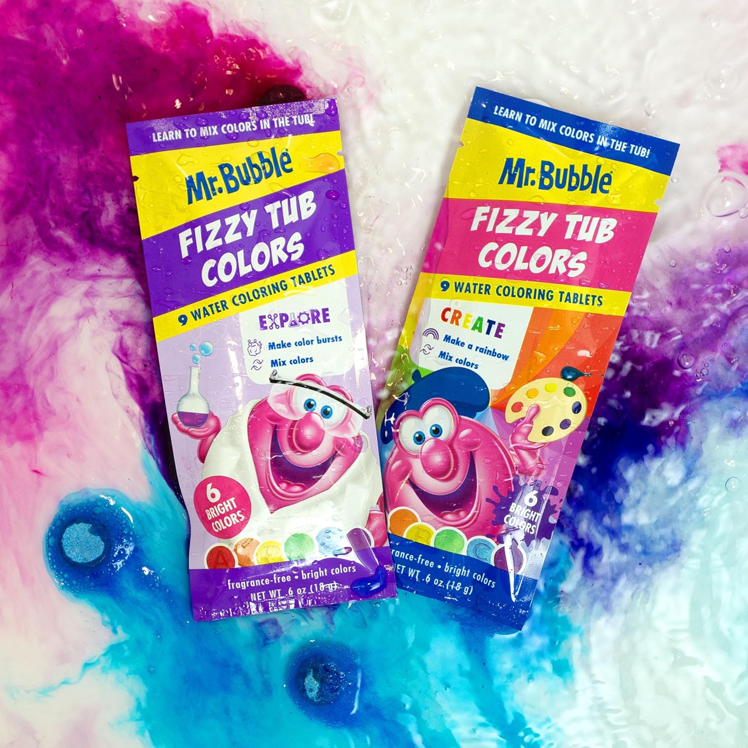 Fizzy Tub Colors (12 Packets, 9 Tablets Each) C422