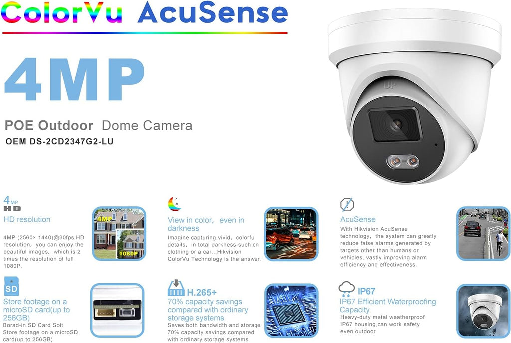 4MP POE IP Camera with Built-in Microphone and SD Slot G156202