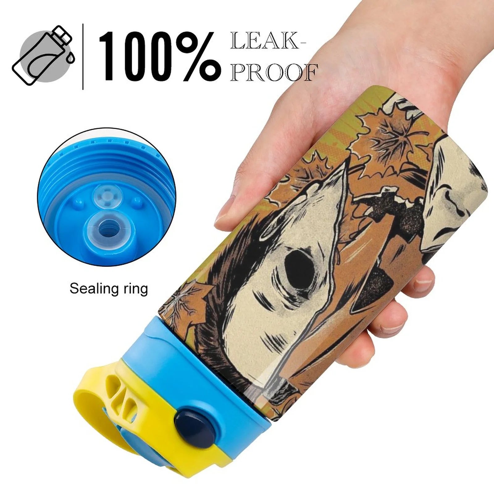 Insulated Stainless Steel Water Bottle with Straw T695582