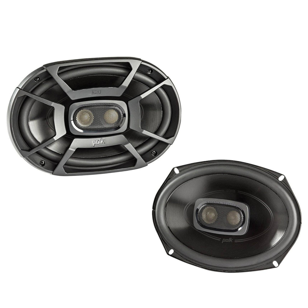 Polk 6x9 450W 3 Way Marine Speakers + Rockford Fosgate 6.5 90W Car Speakers M8566