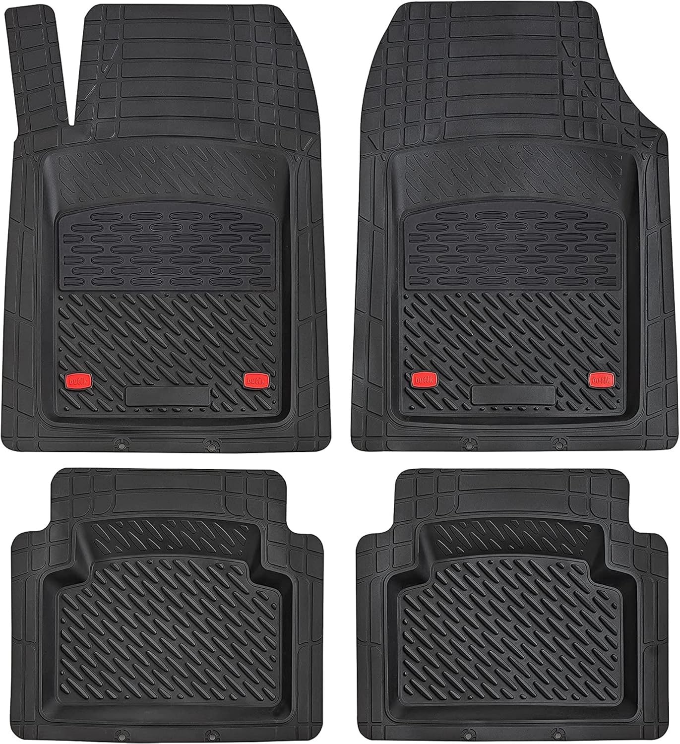 Yellow Two-Tone All Weather Car Floor Mats L73022