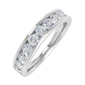 14K White Gold Diamond Wedding Band Ring F63278