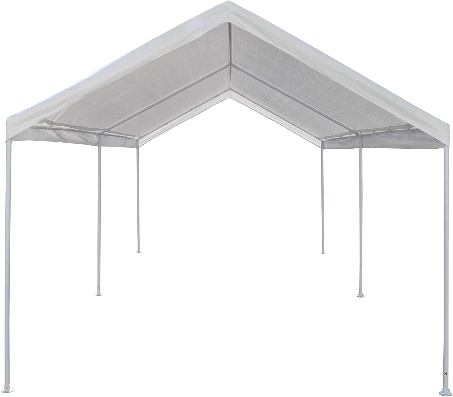 White 10' x 15' Carport Shelter P9837
