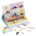 108pcs Magnetic Drawing Board Puzzle Book X73849