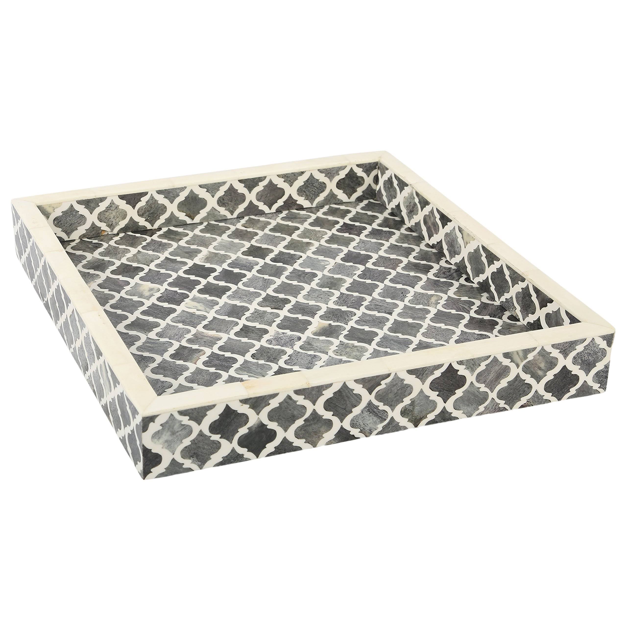 Bone Inlay Serving Tray B17349