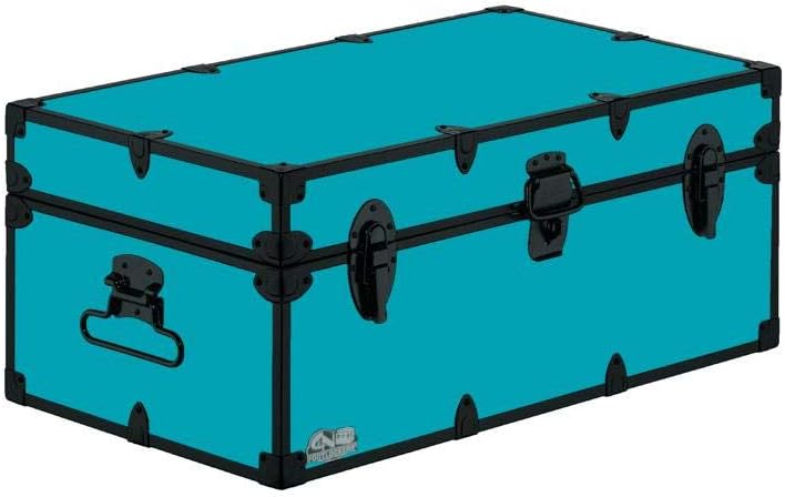 Camp Trunk Footlocker with Black Trim 32 x 18 x 13.5 Inches Y3025