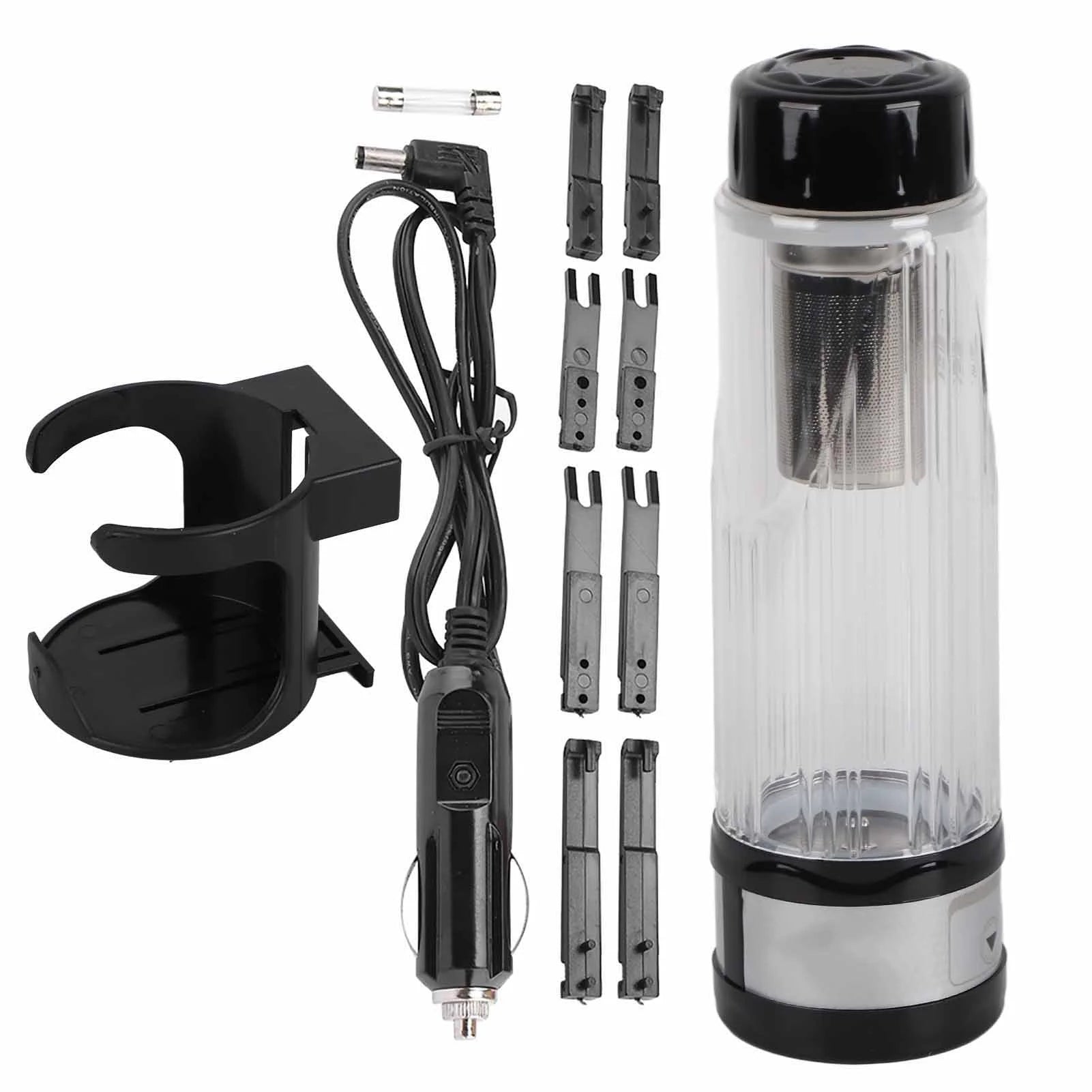 Car Electric Kettle 12V / 24V 95W 420ml Travel Mug Bottle Holder J6917