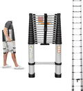 Telescoping Ladder 14FT Aluminum Portable Extendable Ladder, 330 Pound K253022
