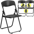 Black Plastic Folding Chair H5531