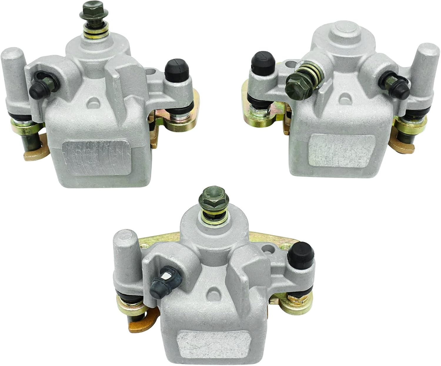 Front Left Right & Rear Brake Calipers with Pads for Can Am Outlander 330 400 500 650 850 D478
