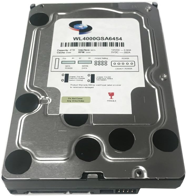 4TB 5400RPM SATA III 3.5" Internal Hard Drive Pack of 2 U169