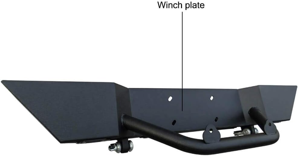 Front and Rear Bumper with LED Lights and Tire Carrier and Winch Plate J6999