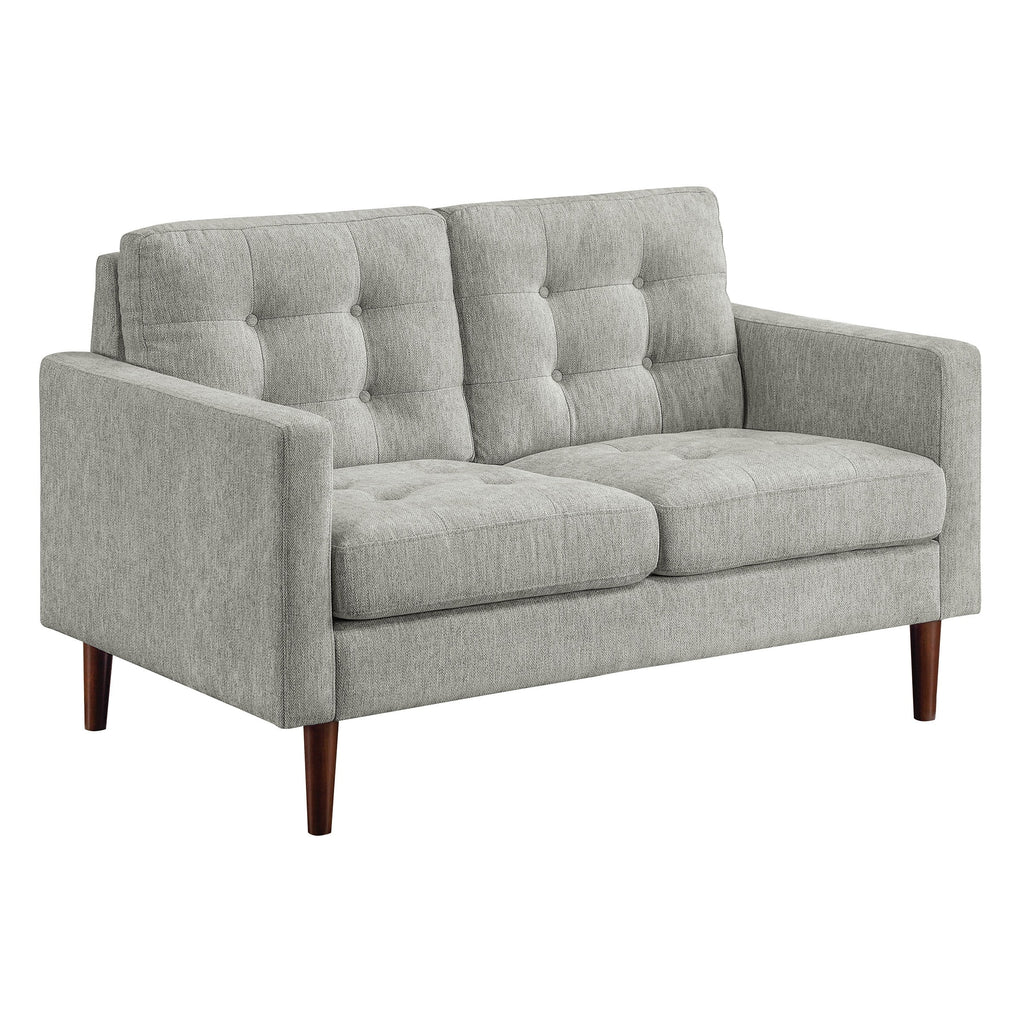 Cream Fabric 2-Cushion Loveseat B79553