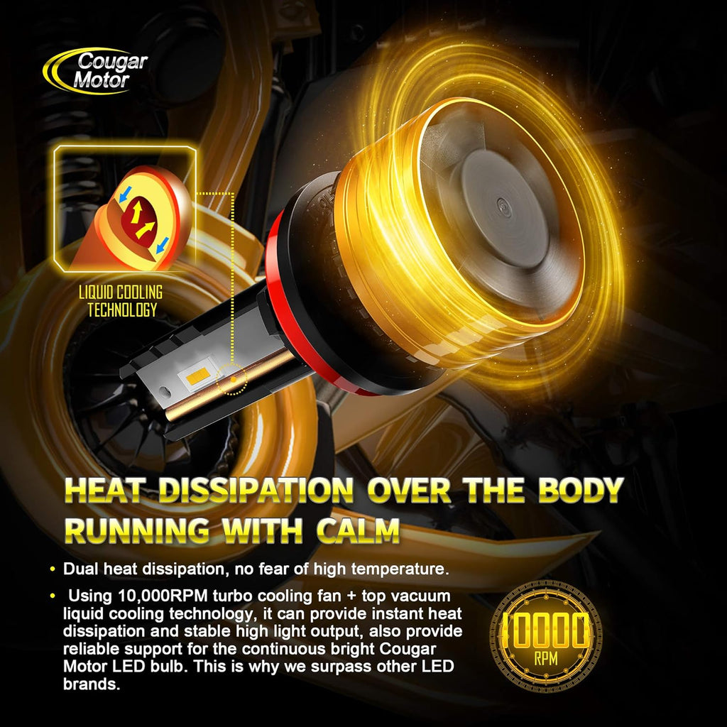 H11 LED Bulb 6500K Cool White All-in-One Conversion Kit Pack of 2 M258
