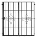 Black Projection Mount Outswing Steel Patio Security Door L30099