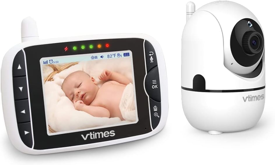 3.2" Color LCD Video Baby Monitor with Camera and Audio M2440