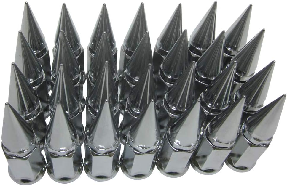 32 pc Extended Spike Lug Nut M12x1.25 Conical Seat Hex 3/4 M554165