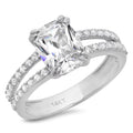 18K White Gold Diamond Engagement Ring Z50462