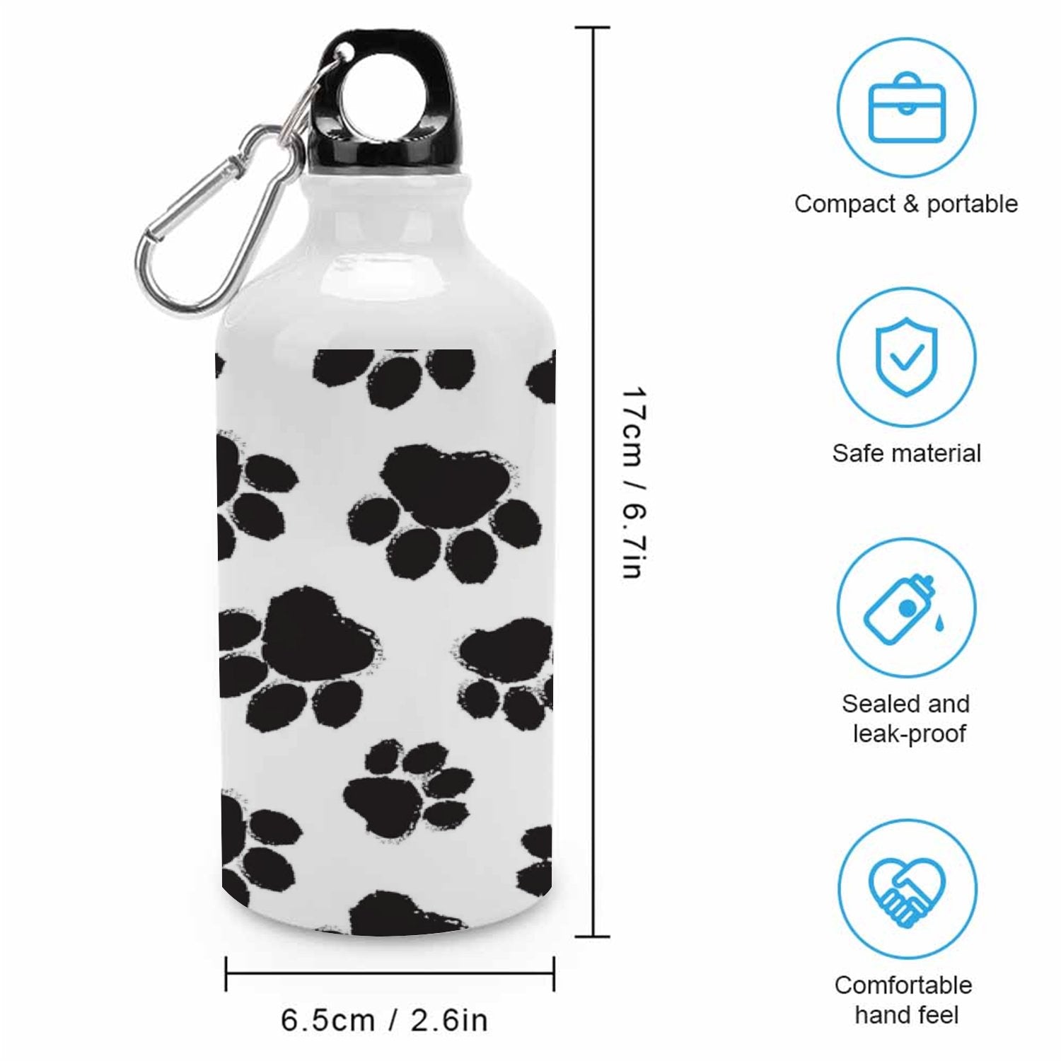 400ml Sport Aluminum Water Bottle with Twist Cap M25408
