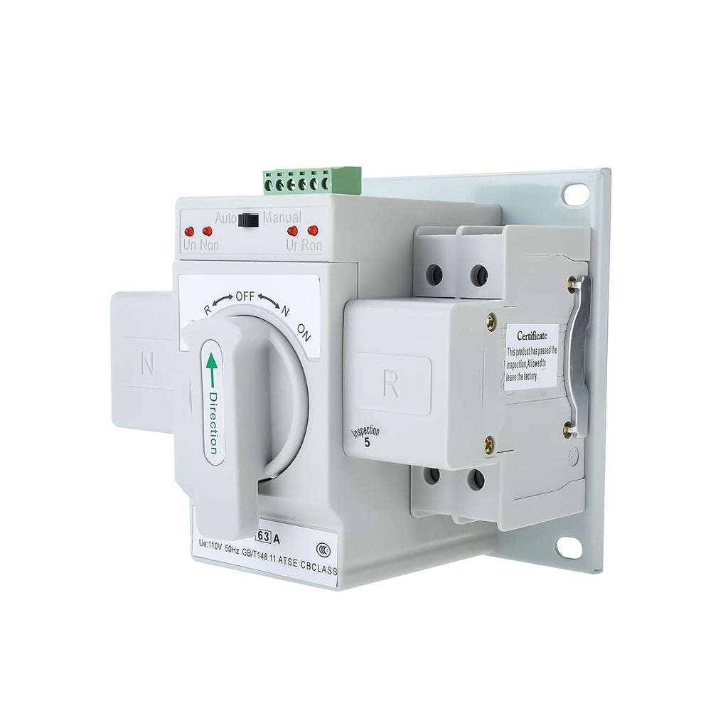 Mini Dual Power Automatic Transfer Switches 110V 2P 63A Pack of 2 G178