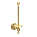Upright Toilet Tissue Holder Unlacquered Brass Y66053