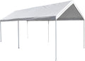 White 10' x 15' Carport Shelter P9837