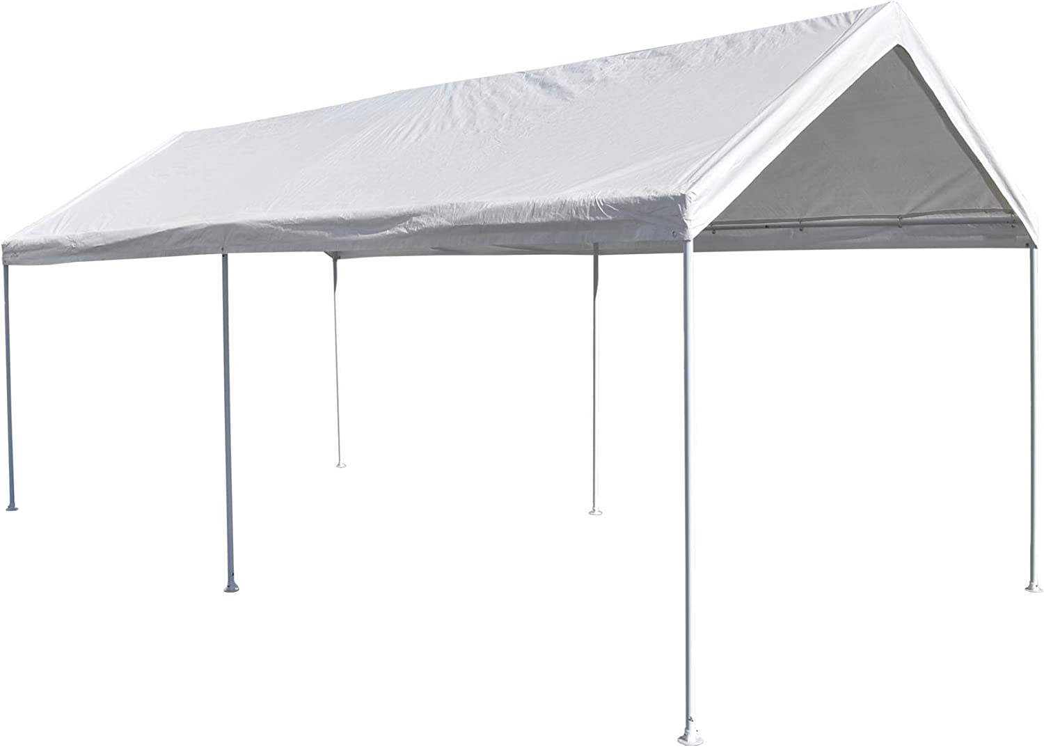 White 10' x 15' Carport Shelter P9837